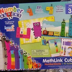 MathLink Cubes Numberblocks 1-10 Activity Set, 30 Preschool Learning Activities